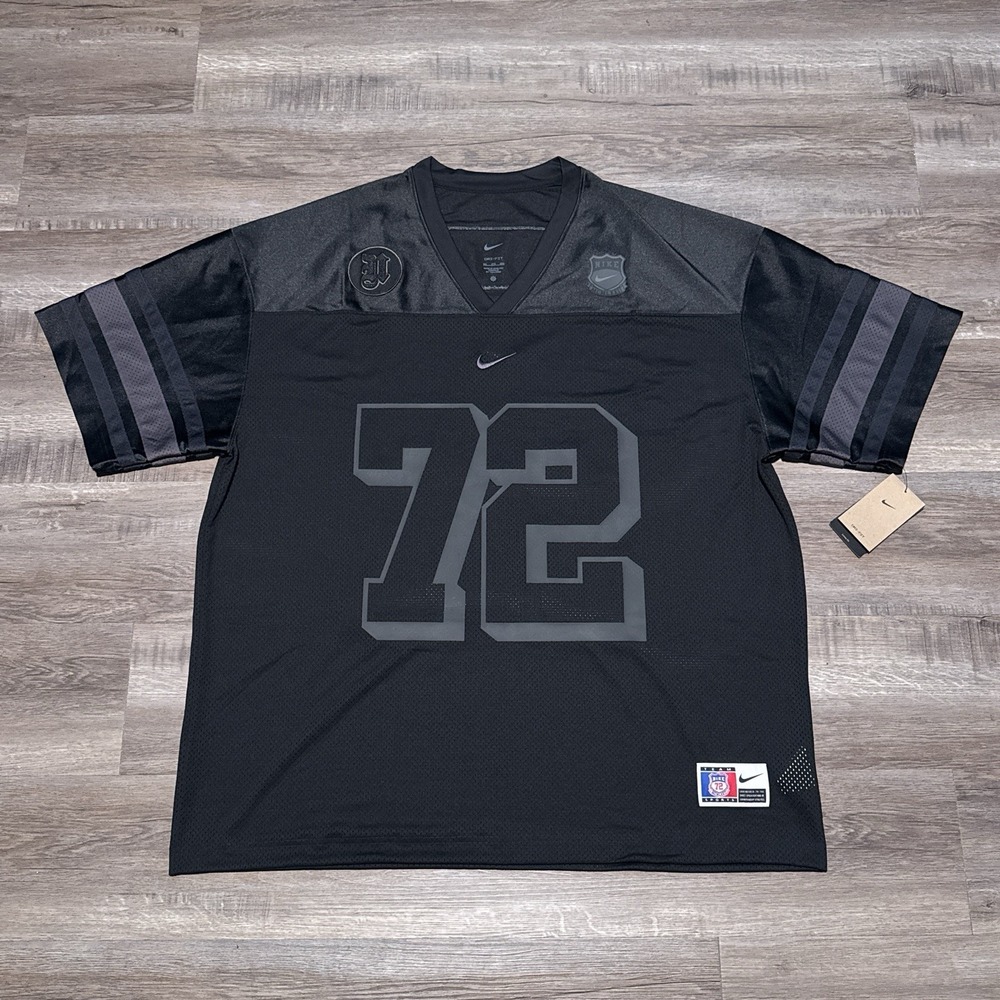 Nike Next Up Football Gridiron Jersey 72 Swoosh Black Men's Size 2XL XXL NEW
